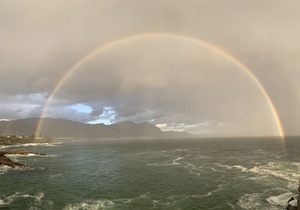 Saturday, 7 November 2020:Â Beautiful Sunset Double Rainbow