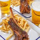 Xplorioâ„¢ Struisbaai - Catch Cook Restaurant - 700g Dinosaur Beef Rib and Chips with Two Beers!