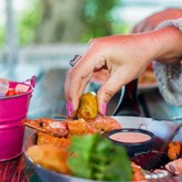 Enjoying Seafood - Gansbaai Food & Wine Festival - Xplorioâ„¢ Gansbaai