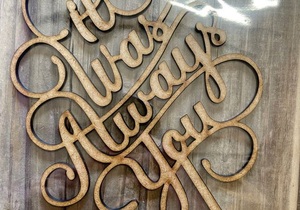 Wooden, Ready-Made Cake Toppers