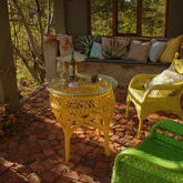 Outside Patio - Vleiroos Cottage @ Sandberg Fynbos Reserve - Xplorioâ„¢ Gansbaai