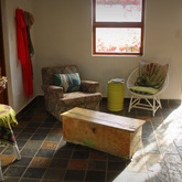 Dinning Area - Vleiroos Cottage @ Sandberg Fynbos Reserve - Xplorioâ„¢ Gansbaai