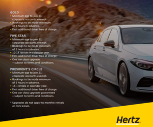 Hertz CorporateÂ Gold Service