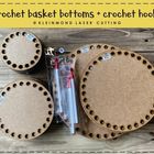 Crochet Basket Bottoms + Crochet Hooks - Kleinmond Laser Cutting - Xplorioâ„¢ Kleinmond
