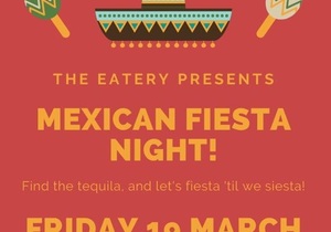 Mexican Fiesta Night: 19 March 2021