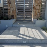 Nacre Polished Abalone Concrete Charcoal 450x450x20mm Black Stone - Cape Stone - Xplorioâ„¢ Hermanus