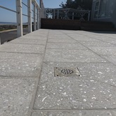 Nacre Polished Abalone Concrete Charcoal 450x450x20mm Black Stone - Cape Stone - Xplorioâ„¢ Hermanus