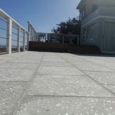 Nacre Polished Abalone Concrete Charcoal 450x450x20mm Black Stone - Cape Stone - Xplorioâ„¢ Hermanus