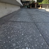 Nacre Polished Abalone Concrete Pavers 900x450x40mm Charcoal with Black Stone - Client (Checkers Constantia Emporium)  - Cape Stone - Xplorioâ„¢ Hermanus