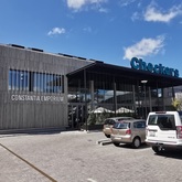 Nacre Polished Abalone Concrete Pavers 900x450x40mm Charcoal with Black Stone - Client (Checkers Constantia Emporium)  - Cape Stone - Xplorioâ„¢ Hermanus