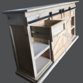 Barn Door Cabinet Large Side View - M + S Designs - Xplorioâ„¢ Gansbaai