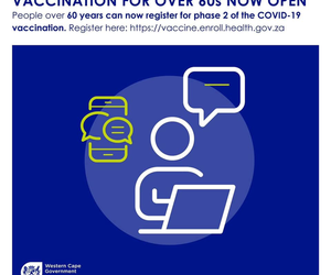 Vaccination for over 60s open