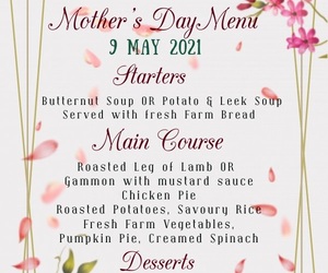 Mother's Day Menu: 9 May 2021
