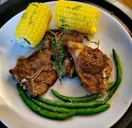 Lamb Chops and Fresh Veggies