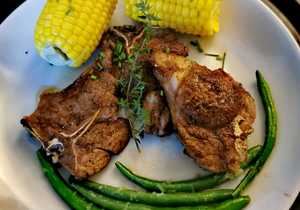 Lamb Chops and Fresh Veggies