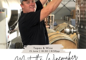 15 June 2021: Meet the Winemaker - Wine and Tapas in L'Agulhas