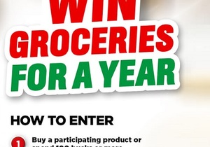 WINÂ groceries for a year!