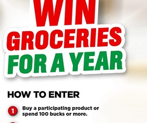 WINÂ groceries for a year!