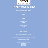 Takeaway Menu - Great White House Restaurant - Xplorioâ„¢ Gansbaai