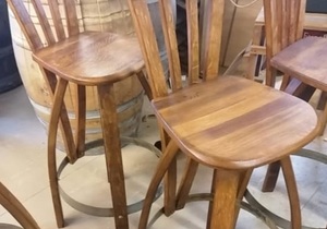 Wine Barrel Bar Stools -Â R880 each!