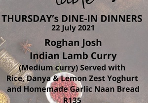 22 July 2021: Dine-In Dinner