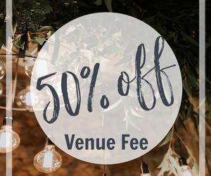 50% OFF Venue Fee!