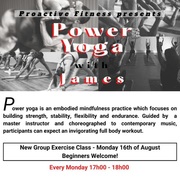 Every Monday: Power Yoga with James