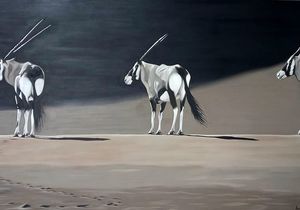 170 x 90cm Boxed Oil on Canvas byÂ Andre Peypers