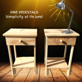 Pine Pedestals - M + S Designs - Xplorioâ„¢ Gansbaai