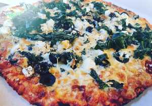 New Pizza:Â Spanakopizza!