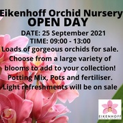25 September 2021:Â Eikenhoff Orchid Nursery Open Day