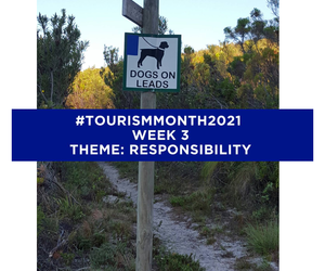 DOGS ON LEASHES ARE WELCOME ON THE BLUE ROUTE IN FERNKLOOF
