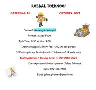16 Oktober 2021: Rolbal Toernooi /Â Bowls Tournament