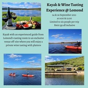 24 + 26 September 2021: Kayak & Wine Tasting Experience