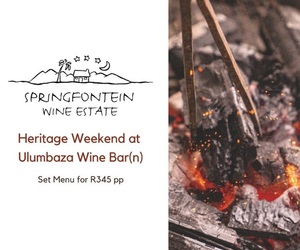 Heritage Weekend at Ulumbaza Wine Bar(n)