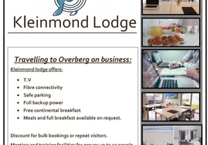 Travelling to Overberg onÂ business