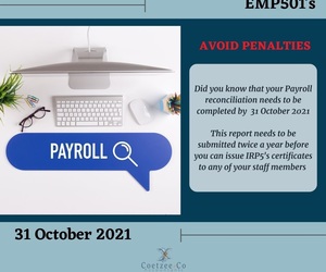 Payroll Reconciliation:Â 31 October 2021