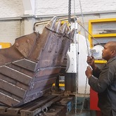 Line Boring on an Excavator Bucket - Gamco Services - Xplorioâ„¢ Gansbaai
