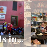 Those Lighthouse 2 Lighthouse people needed a brief rest and re-charge. Dal-Italia seemed just the right place. A good time was had by all... At the red house on Aberdeen in Hermanus - Dal-Italia Delicatessen - Xplorioâ„¢ Hermanus