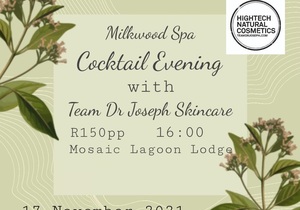 17 November 2021: Cocktail Evening with Team Dr Joseph Skincare