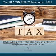 Tax Season End 23 November 2021