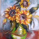 Sunflowers Still Life - Annelene (Lientjie) van der Colff - Xplorioâ„¢ Gansbaai