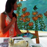 Fynbos Pincushion Medley in Working - Annelene (Lientjie) van der Colff - Xplorioâ„¢ Gansbaai