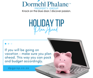 Holiday Tip: Plan Ahead