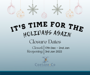 ClosedÂ 17 December 2021 to 2 January 2022