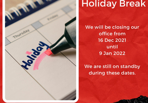 Holiday Break (16 December 2021 - 9 January 2022)