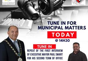 Tune in for a repeatÂ of Municipal matters on Radio Overberg