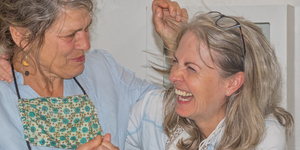 Yvonne de Wit with guest artist Marina blight from Bredasdorp.