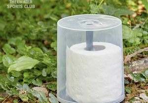Camping Tips:Â Use an old CD stacker case for toilet paper storage