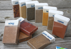 Camping Tips: Store your spices in Tic-Tac containers